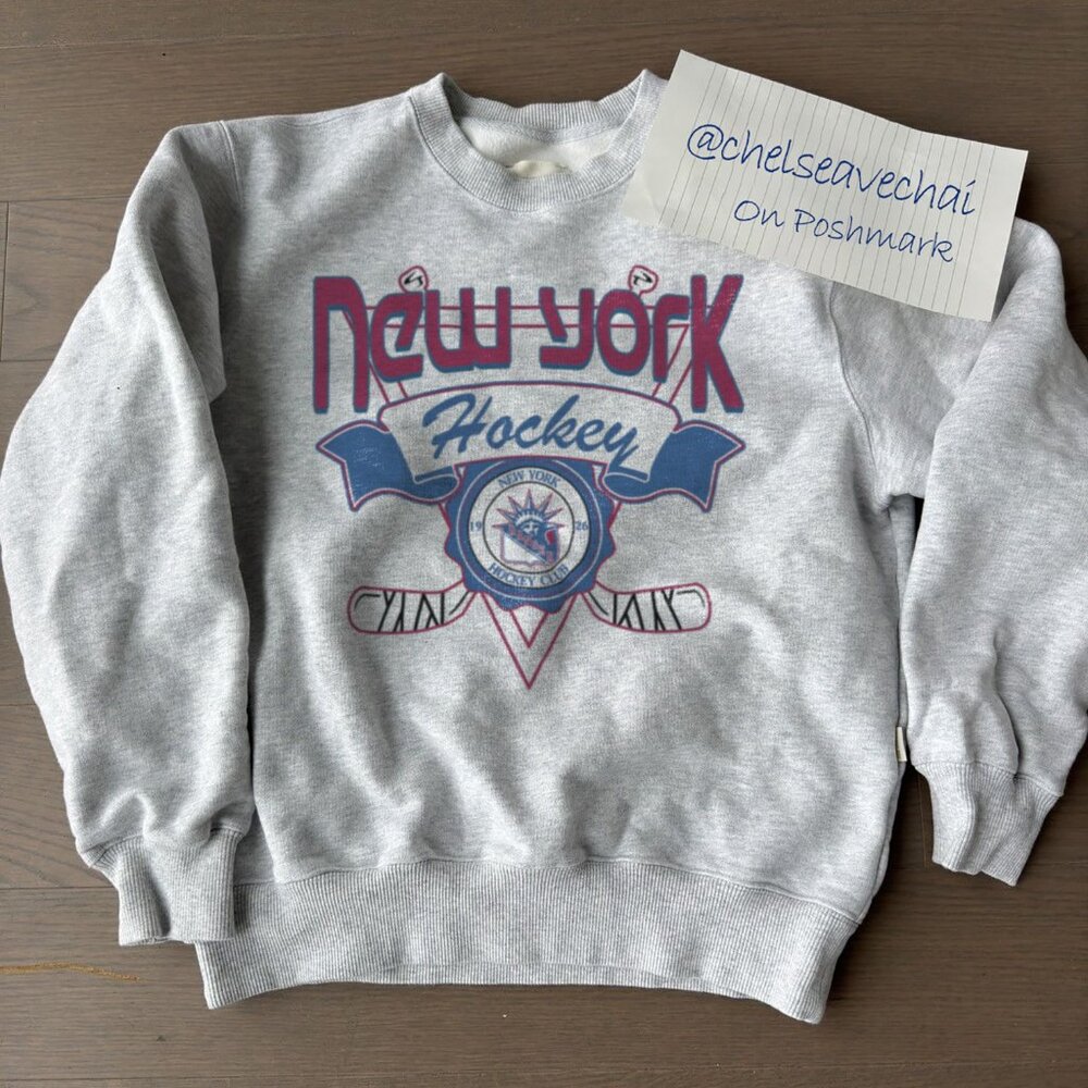 Vintage New York Rangers Hockey Sweatshirt, Retro 90s NHL NY Rangers Shirt Tee